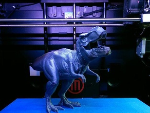 tyrannosaurus rex estatuilla de apoyo a los animales dino dinosaurio escaneado t-rex 3d print model - Mito3D