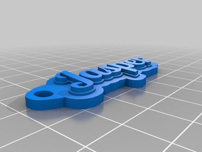 il mio personalizzato multiline tag portachiavi 3d print model - Mito3D