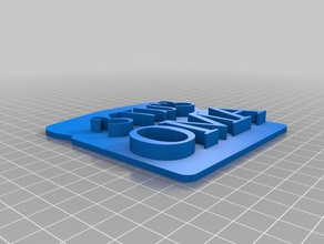 meine angepasste Valentinstag toast-Stempel Zeichen logos 3d print model - Mito3D