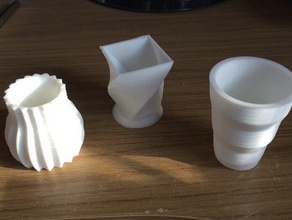 vaso creative collezione di sculture art 3dprint k8200 pot la stampante velleman 3d print model - Mito3D