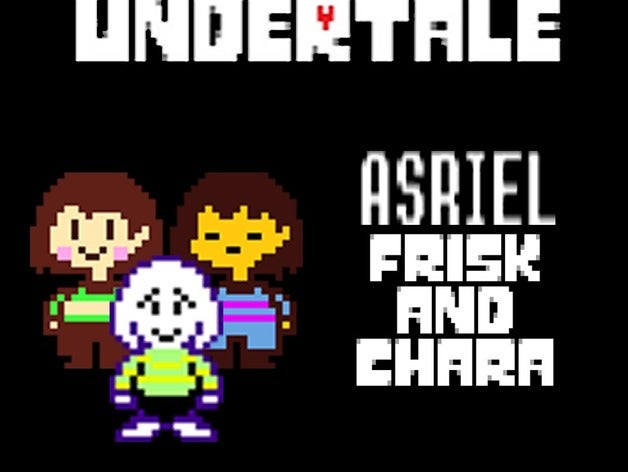 frisk/chara + asriel miniprints – star sowing