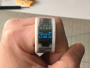 attiny85 anello orologio gadget 3d print model - Mito3D