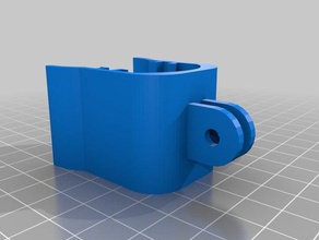 contorno supporto per telecamera gopro mount 3d print model - Mito3D