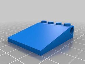 roof 5x4 hole construction toys customized 3d print model - Mito3D