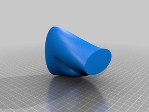 oval extruded base household 3d print model - Mito3D