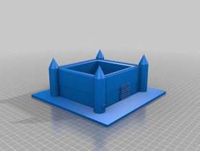 medioevo castello 3d stampa 3d print model - Mito3D