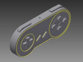 snes controller toys games 3d print model - Mito3D