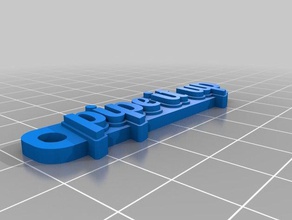 pipe keychains customized 3d print model - Mito3D