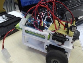 pouco servo bot robótica arduino o uno servos 3d print model - Mito3D