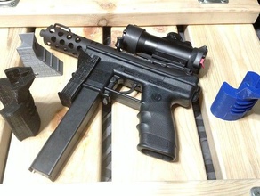 assorted tec-9 firearm front grips 3d printing 3d print model - Mito3D