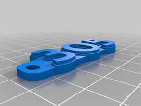 305 keychain keychains customized 3d print model - Mito3D