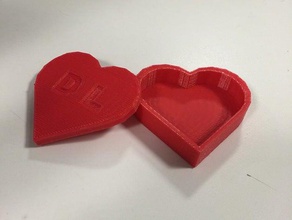 caixa coração tinkercad tutorial aprendizagem 3d print model - Mito3D