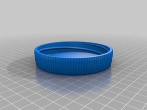 il mio personalizzata del contenitore coperchio zigrinato contenitori 3d print model - Mito3D