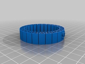 mar da base de dados pulseira pulseiras personalizado 3d print model - Mito3D