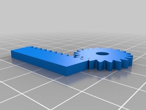 meu personalizados pinhão-cremalheira robótica 3d print model - Mito3D