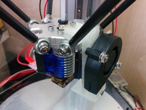 delta blower metal effector 3d printer accessories 3d print model - Mito3D