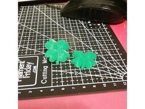 trevo de 4 os acessórios folha o verde pin st patricks day 3d print model - Mito3D