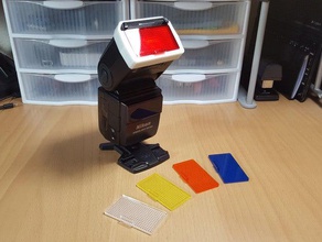 nikon sb-600 flash color filter-adapter vivitar 2800 Kamera sb600 3d print model - Mito3D