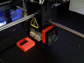 raise3d air duct cold side only printer parts n1 n2 3d print model - Mito3D