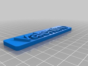 val 3 des signes les logos personnalisé 3d print model - Mito3D