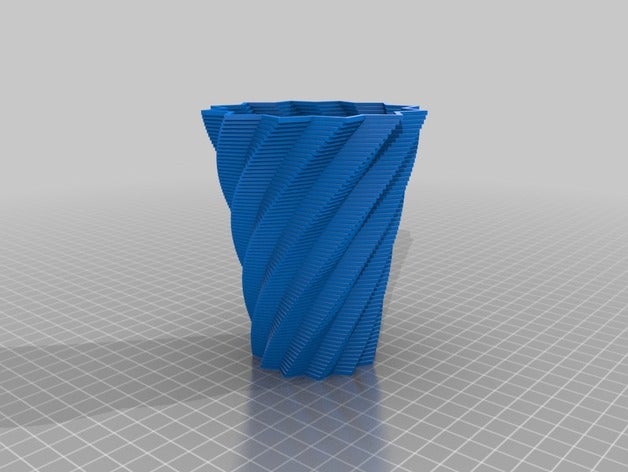 personalizzato spirale vaso 1 arredamento 3D print model - Mito3D