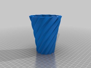 1 özelleştirilmiş spiral vazo dekor 3d print model - Mito3D