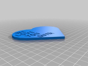 saknilap le heart 3 3d printing 3d print model - Mito3D