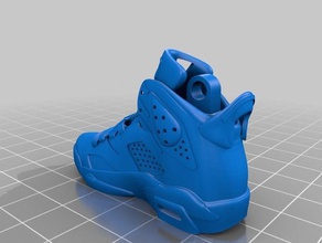 air jordan vi Schlüsselanhänger 3d-drucken sneaker 3d print model - Mito3D