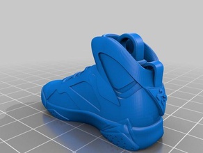 air jordan vii i portachiavi La stampa 3d nba sneaker 3d print model - Mito3D