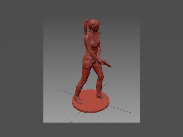 resident evil claire redfield pose01 modelos 3D print model - Mito3D