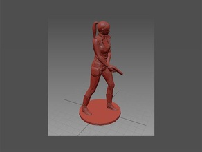 resident evil claire redfield pose01 modelos 3d print model - Mito3D