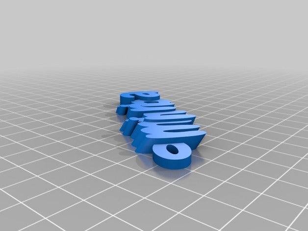 il mio personalizzato iamburnystext nome keyfob portachiavi organizzazione 3D print model - Mito3D