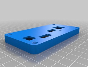 mangoh parte trasera de la placa cee demo electrónica personalizado 3d print model - Mito3D