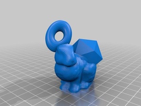llavero conejo rolero art bunny keychain roleplaying 3d print model - Mito3D