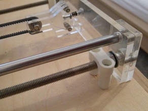 mount screw your 3d printer wooden plank prusa i3 sunhokey parts attach bridge clamp 3d print model - Mito3D