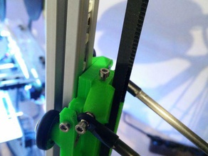 kossel wheel carriage endstop adjuster 3d printer parts 3d print model - Mito3D