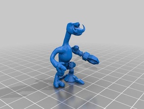 alien cyborg creature 3d print model - Mito3D