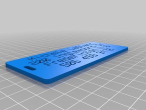 il mio personalizzato customizer versione bagagli etichetta organizzazione 3d print model - Mito3D