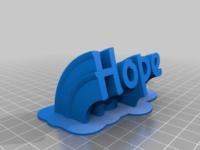 fancy hope office customized 3d print model - Mito3D