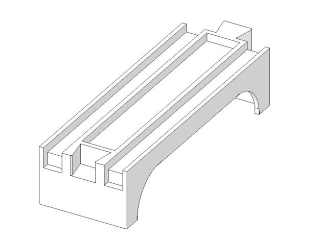 small bridge tomy plarail mechanical toys train 3D print model - Mito3D