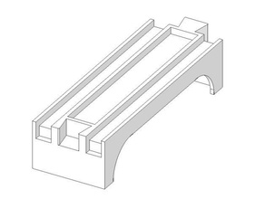 small bridge tomy plarail mechanical toys train 3d print model - Mito3D