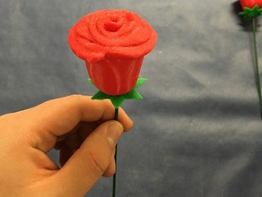 3d printable rose other anniversary flower girlfriend gift love makerbotdigitizer nature valentine valentines day gifts z18 3d print model - Mito3D