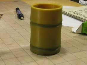 bamboo dice cup dungeons dragons l5r tabletop 3d print model - Mito3D