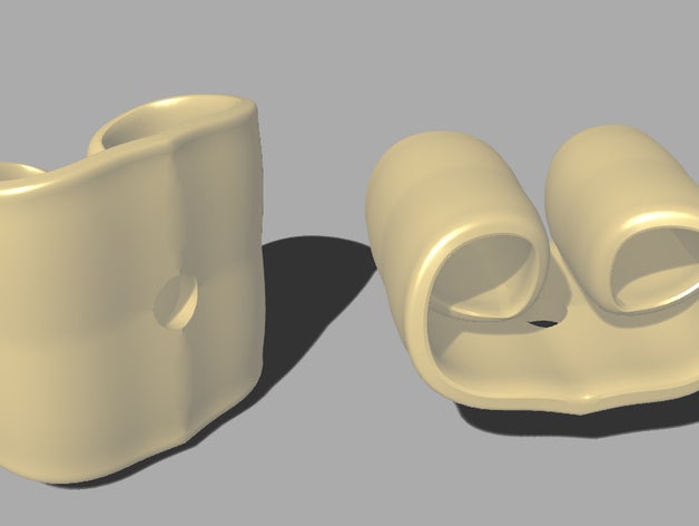 orecchio indietro gioielli orecchino ricerca 3D print model - Mito3D