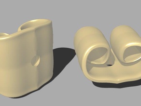 orelha para trás jóias brinco encontrar 3d print model - Mito3D