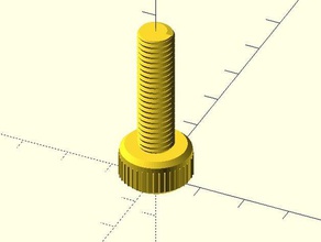 nut bolt washer threaded rod openscad library parts 3d print model - Mito3D