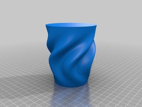 mon personnalisés ridée organique vase les conteneurs 3d print model - Mito3D