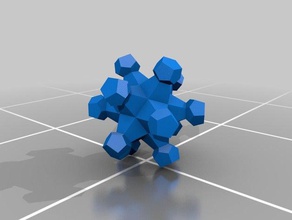dodecahedron fraktal matematik sanat 3d topmod 3d print model - Mito3D