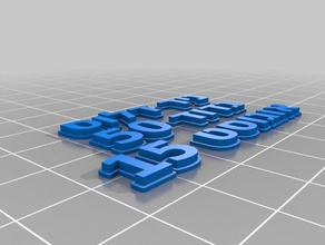 nır etiket metni Anahtarlık özelleştirilmiş 3d print model - Mito3D