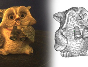 voyeur owl Tiere 3d print model - Mito3D